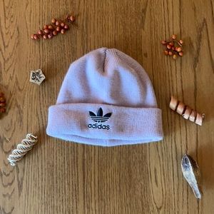 Purple adidas beanie